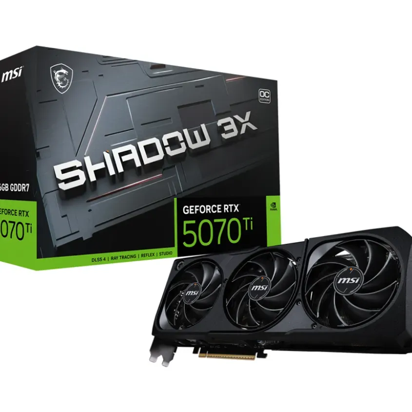 VGA MSI GeForce RTX 5070 Ti 16G SHADOW 3X OC 1-0417191