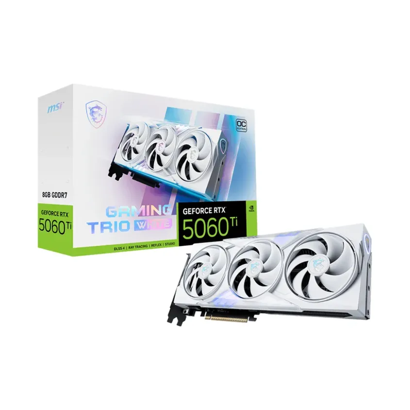 VGA MSI GeForce RTX 5060 Ti 8G GAMING TRIO OC WHITE (1400) 1-0418096