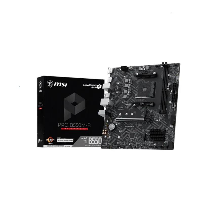 Mother MSI PRO B550M-B DDR4 AM4 (Serie 3000/4000/5000) 1-0418448