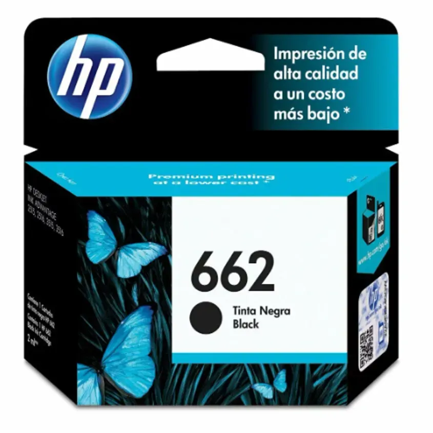 Cartucho de tinta Original HP 662 CZ105AL Black INKCARTHP662K-O