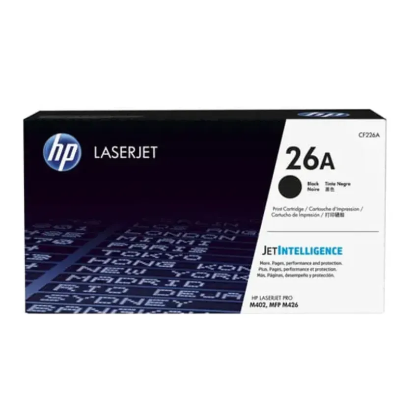 Toner HP 26A Black LaserJet Toner Cartridge CF226A 1-0417650