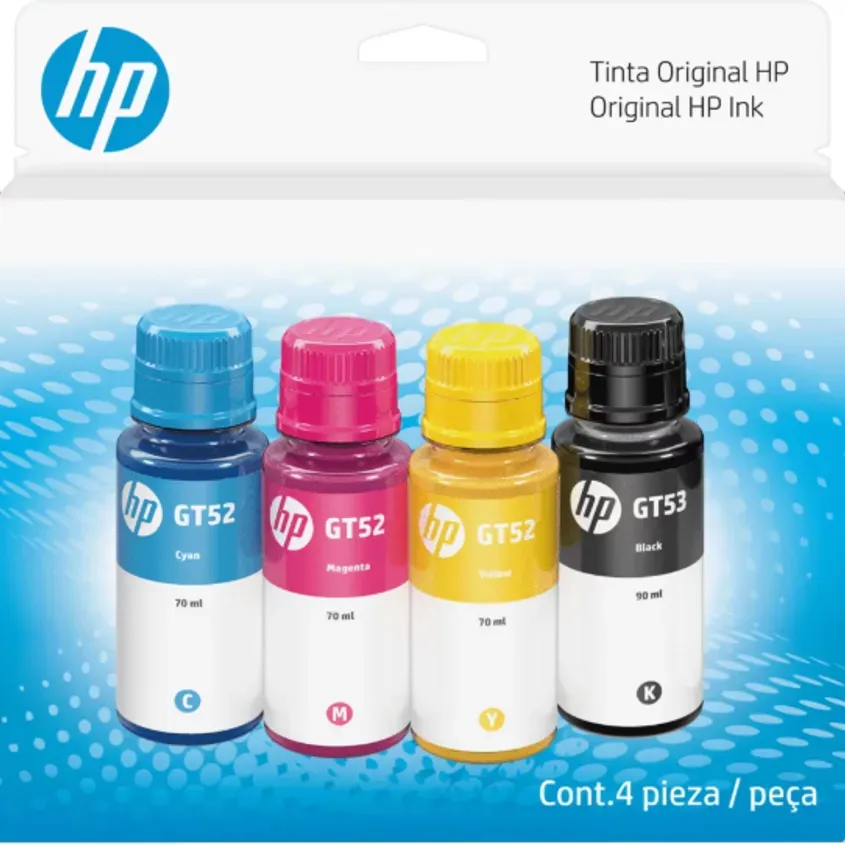 9F3N4AL HP Pack Botellas GT52/53 Combo 4 colores CMYB (9342) 1-0416823
