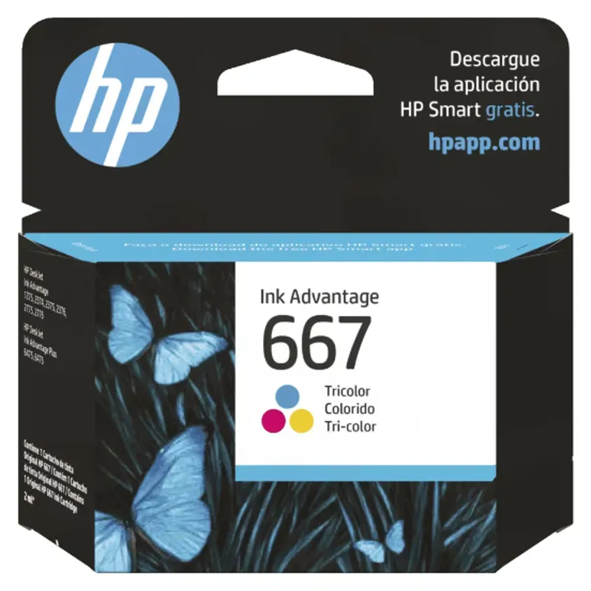 3YM78AL CARTUCHO DE TINTA HP 667 TRI-COLOR (2435) INKCARTHP667-O