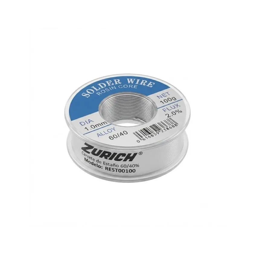 Estano Zurich 100Gr. 60% 1mm Soldadura REST00100