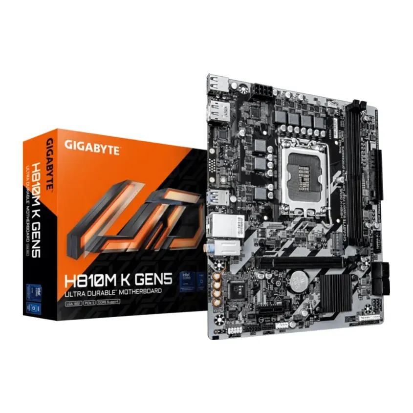 Mother Gigabyte H810M K GEN5 DDR5 1851 (Serie Ultra) (0040) 1-0418609