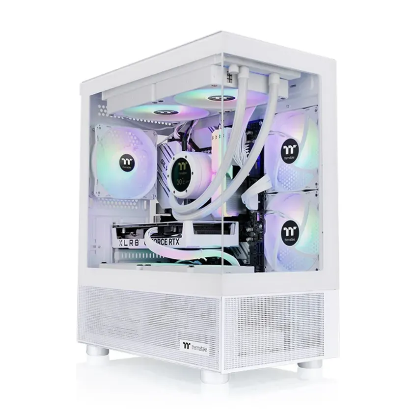 Gabinete TT View 170 Micro Chassis TG x2 Fan ARGB x3 Snow White 1-0416684