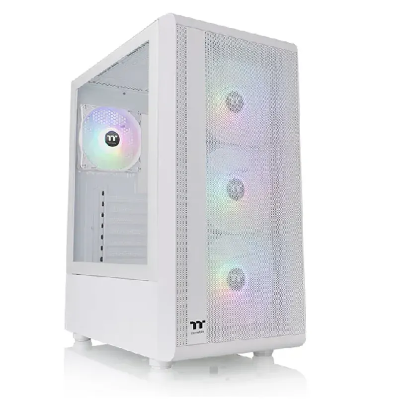 Gabinete TT S200 Mid-Tower TG Fan ARGB x4 Snow 1-0417377