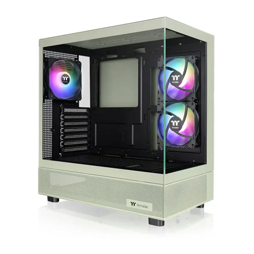 Gabinete TT View 270 Plus Mid-Tower TG x2 Fan ARGB x3 Matcha Green 1-0416295