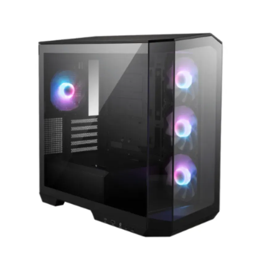 Gabinete MSI MAG PANO M100R PZ Micro ATX TG x2 ARGB Fan x4 Black 1-0416725