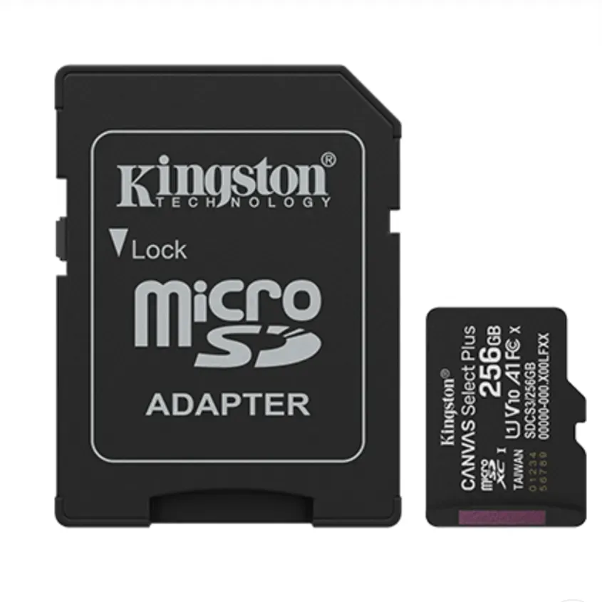 MicroSD KINGSTON 256GB c/Adap Gen3 150MB/s Canvas Plus CL10 1-0418002