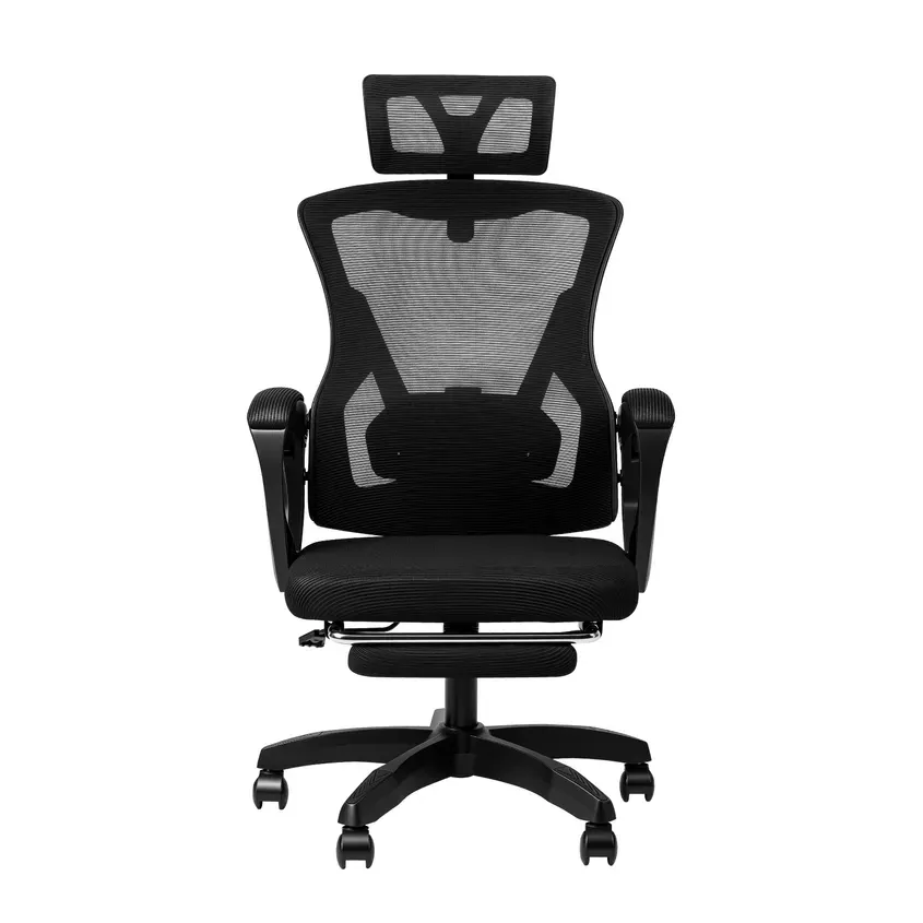 Silla Gamer Raptor Throne S10 Negra c/ Reposapies RAP-THRONE