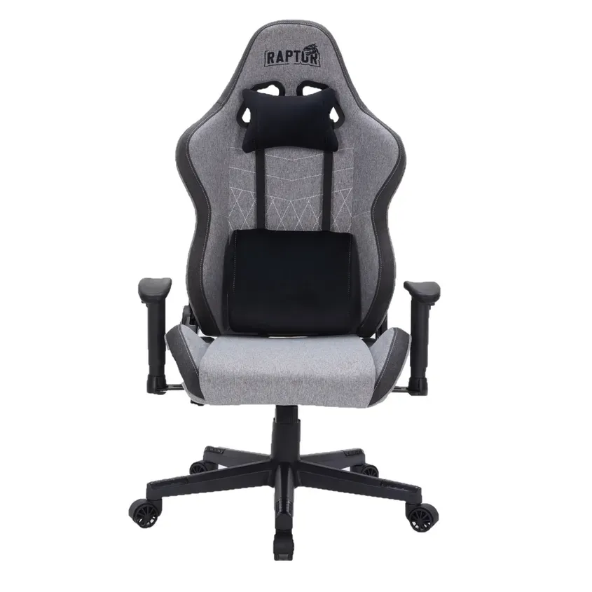 Silla Gamer Raptor Throne R1 Tela Gris 1-0417335
