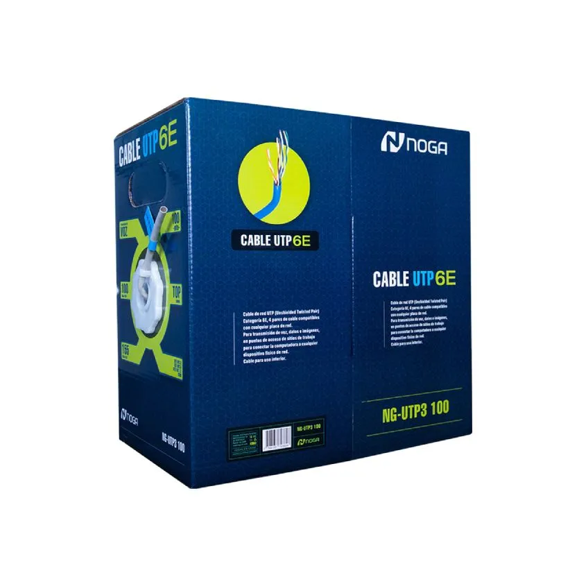 Bobina Cable de Red UTP Interior Noganet Cat. 6 305 Mts. NG-UTP3