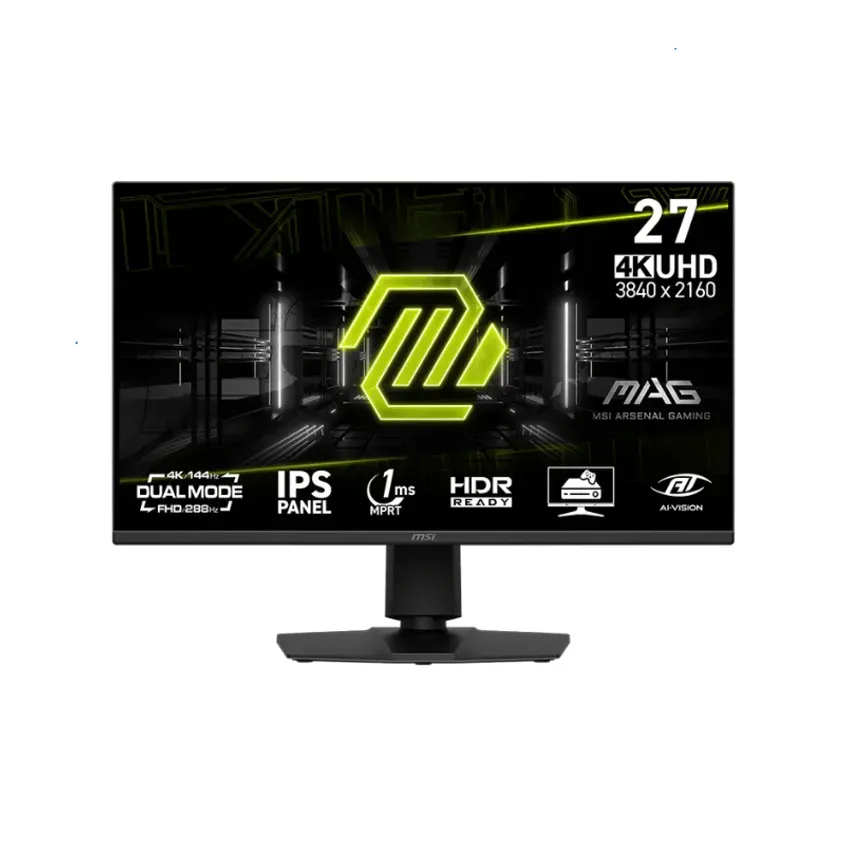 Monitor Gamer MSI 27" MAG 275UPD UHD IPS 144Hz 1ms Flat 2xHDMI + 1xDP Pivoteable (II) 1-0418631