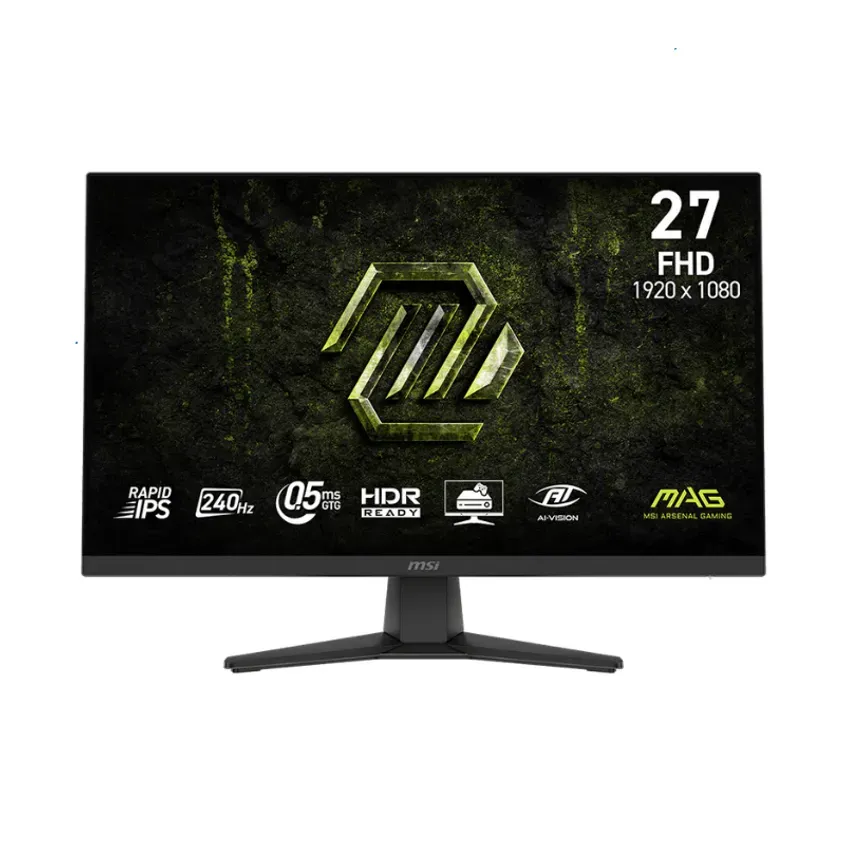 Monitor Gamer MSI 27" MAG 272F FHD Rapid IPS 240Hz 0.5ms Flat 2xHDMI + 1xDP (II) 1-0418629