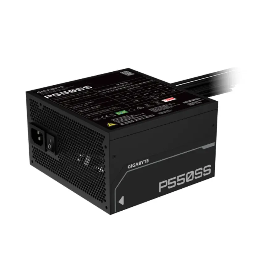 Fuente Gigabyte 550W 80 Plus Silver ATX 3.1 Black 1-0416990