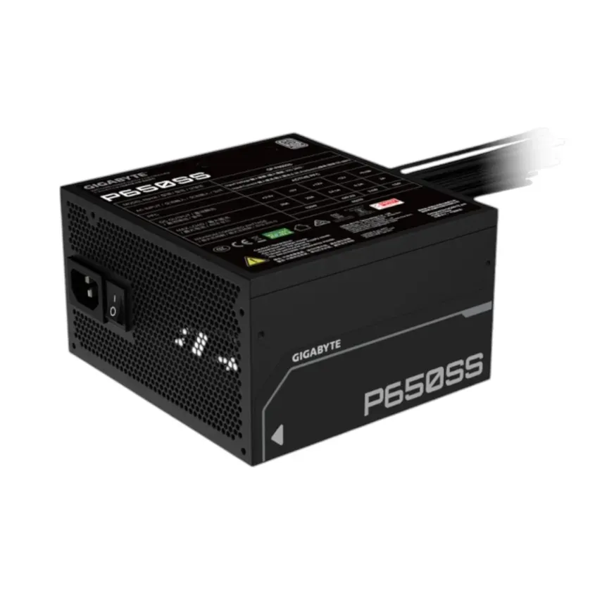 Fuente Gigabyte 650W 80 Plus Silver ATX 3.1 Black GP-P650SS
