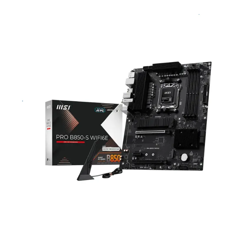 Mother MSI PRO B850-S WIFI6E DDR5 AM5 (Serie 7000/8000/9000) 1-0418638