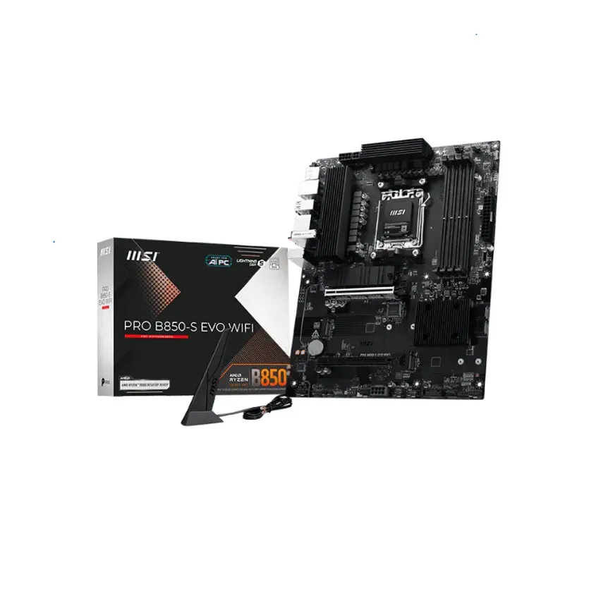 Mother MSI PRO B850-S EVO WIFI DDR5 AM5 (Serie 7000/8000/9000) 1-0418632