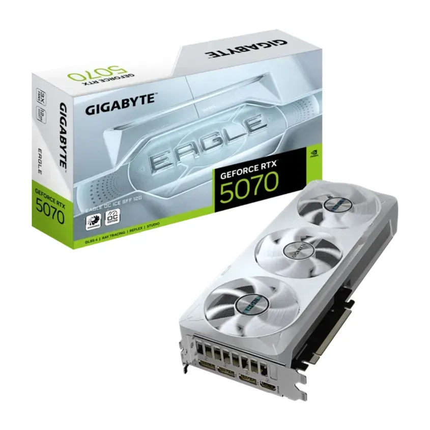 VGA Gigabyte GeForce RTX 5070 EAGLE OC ICE SFF 12G White 1-0418605