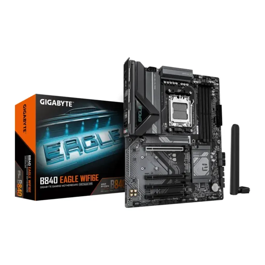 Mother Gigabyte B840 EAGLE WF6E DDR5 AM5 (Serie 7000/8000/9000) 1-0418606