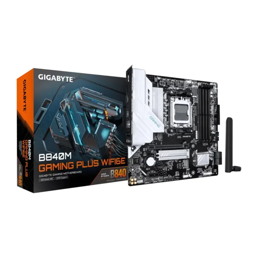Mother Gigabyte B840M GAMING P WF6E DDR5 AM5 (Serie 7000/8000/9000) 1-0418607