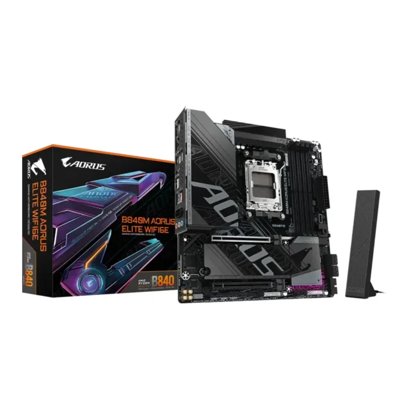 Mother Gigabyte B840M A ELITE WIFI6E DDR5 AM5 (Serie 7000/8000/9000) 1-0418608
