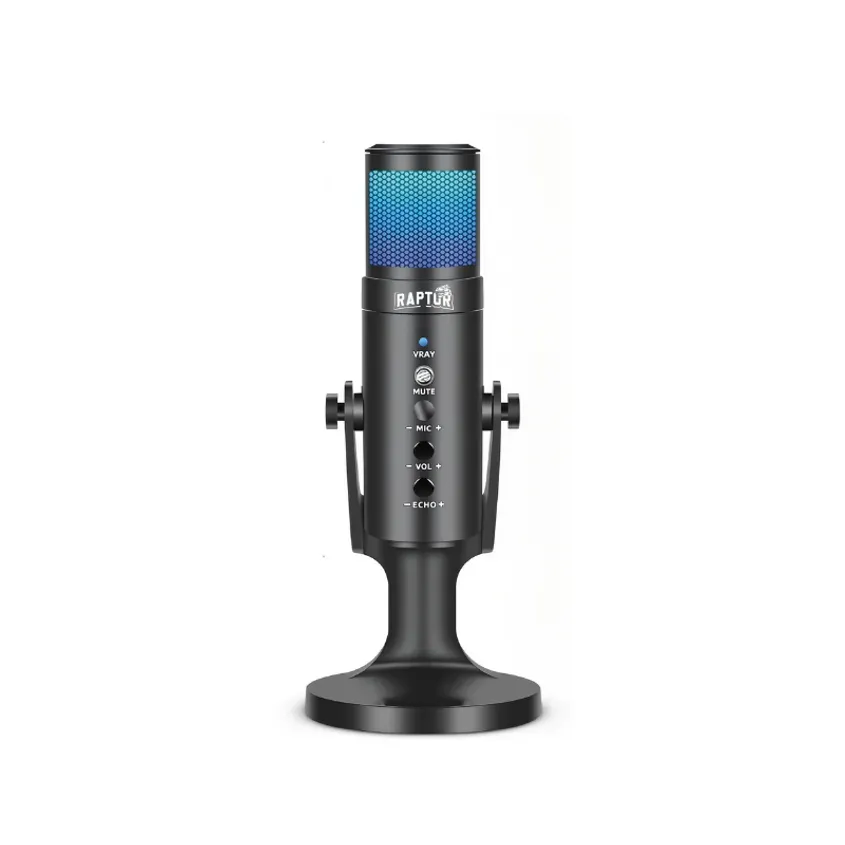 Microfono Raptor Vox PRO RGB USB p/Streaming 1-0418392