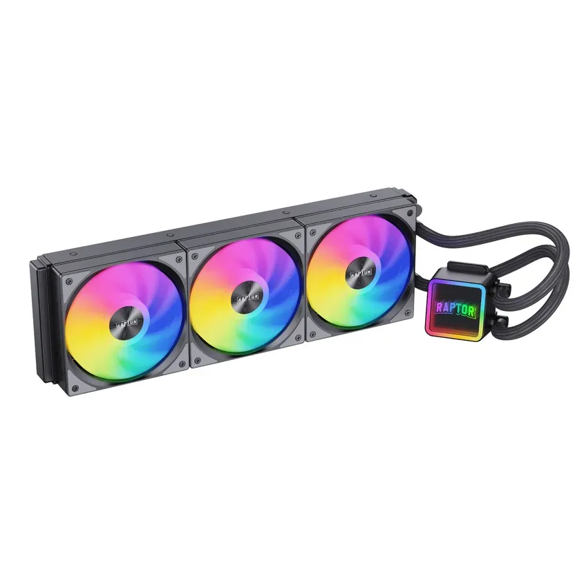 Water Cooling Raptor Aqua Core 360 3x CPU Cooler 360mm Negro 1-0417906