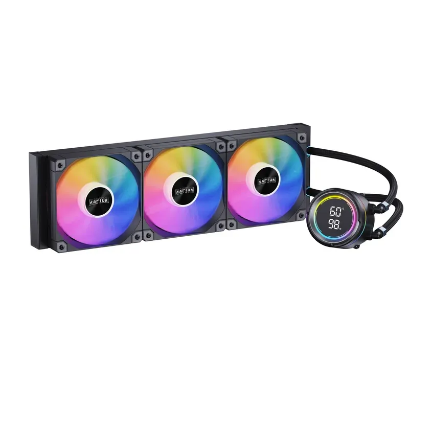 Water Cooling Raptor Aqua Pro 360 Display 3x CPU Cooler 360mm Negro 1-0417908