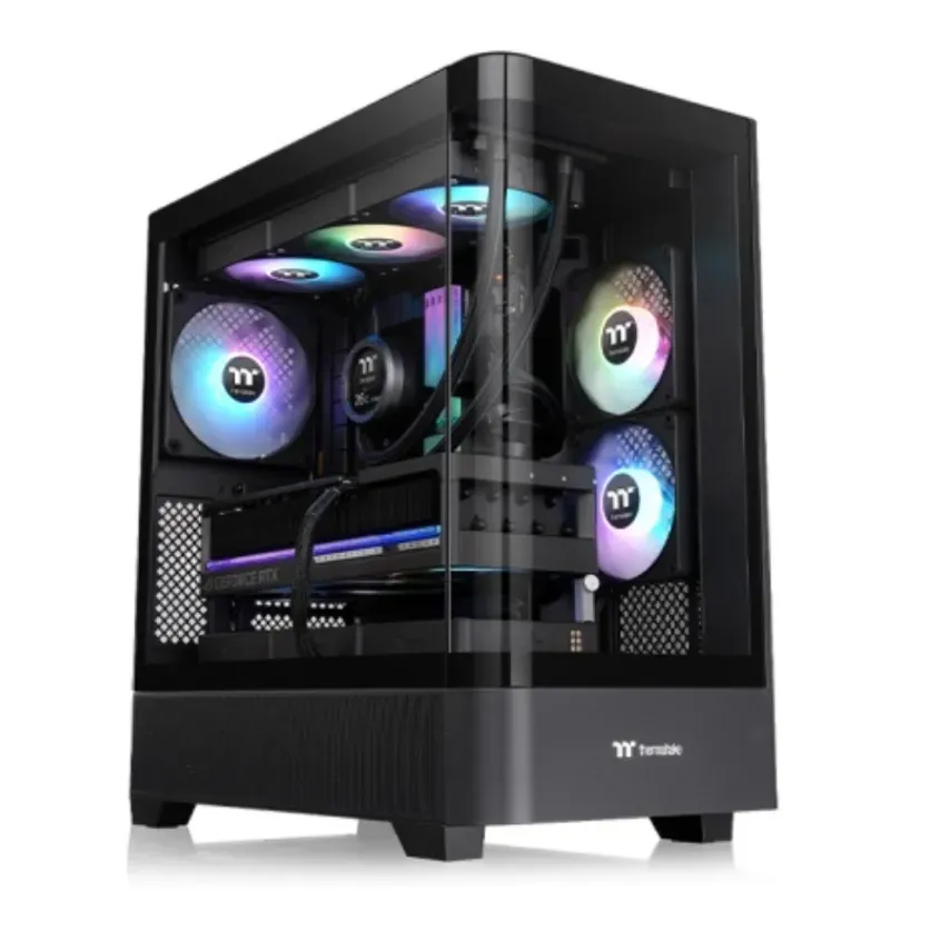 Gabinete TT View 290 TG ARGB Mid-Tower Black 1-0418589