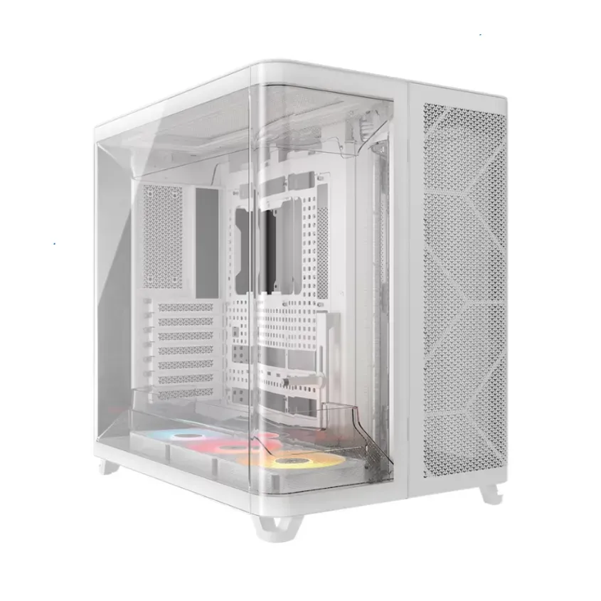 Gabinete Corsair AIR 5400 RS ARGB Mid-Tower TG White 1-0418551