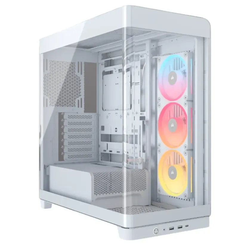 Gabinete Corsair FRAME 4500X LX-R RGB Mid-Tower TG White 1-0417836