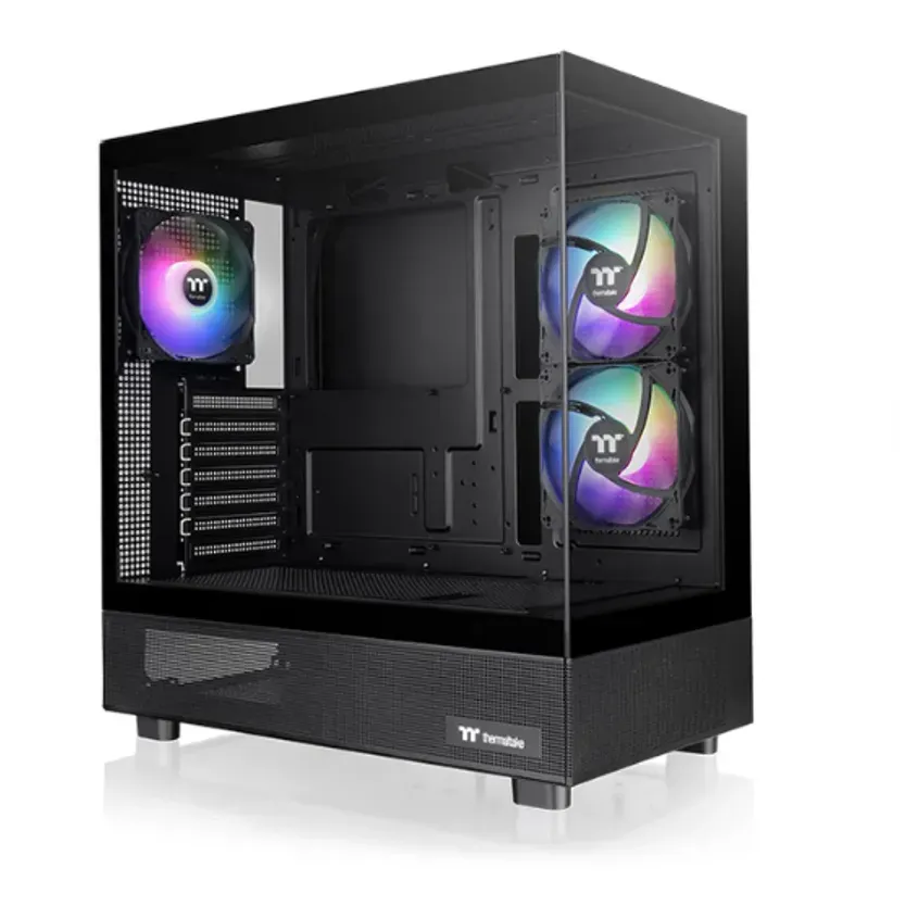 Gabinete TT View 270 Plus Mid-Tower TG x2 Fan ARGB x3 Black 1-0416293