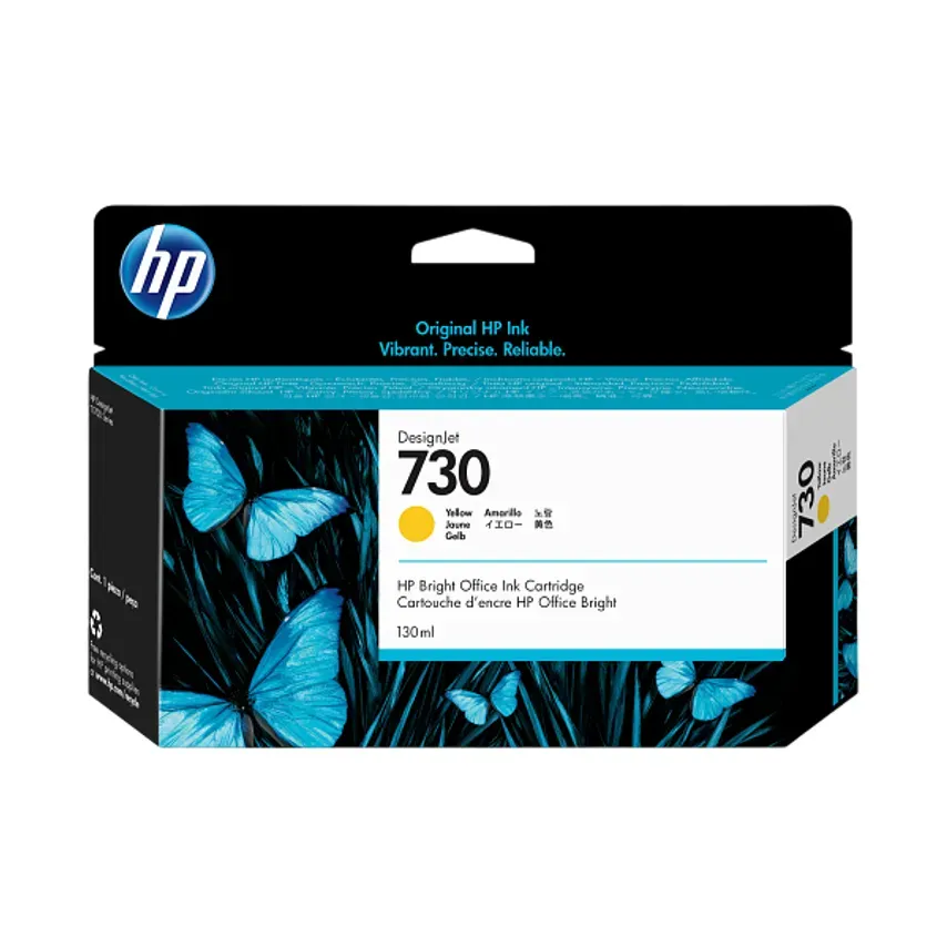 P2V64A HP 730 130-ml Yellow Ink Cartridge 1-0418117
