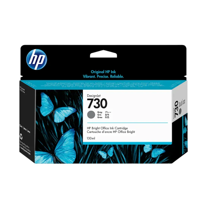 P2V66A HP 730 130-ml Gray Ink Crtg 1-0418119