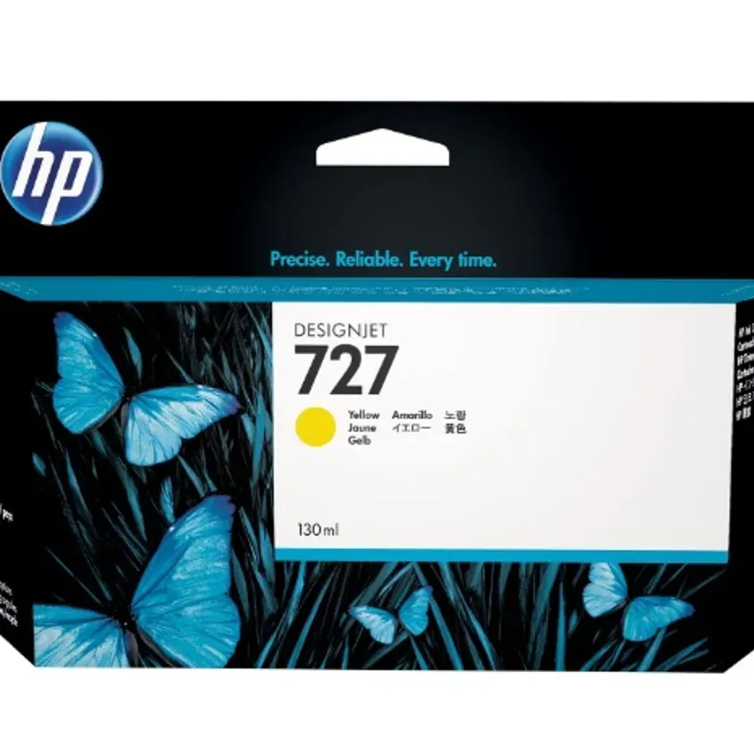B3P21A HP 727 130-ml Yellow Designjet Ink 1-0418129