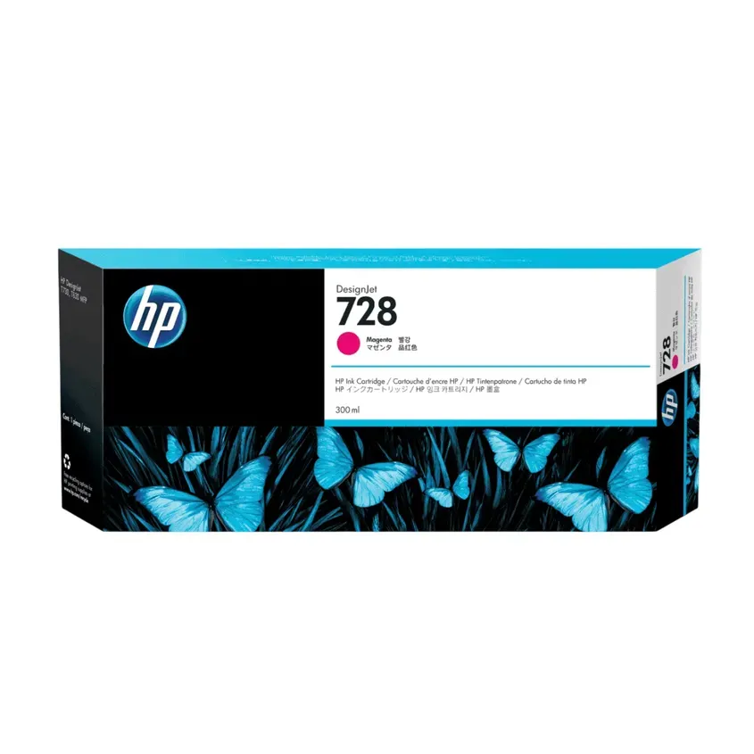 F9K16A HP 728 300-ml Magenta Ink Cartridge 1-0418153