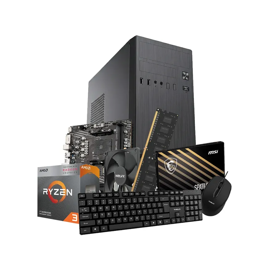 PcCombo Kelyx AMD Ryzen 3-3200G 8G SSD 240Gb (MSI)  SIN SO 1-0418702