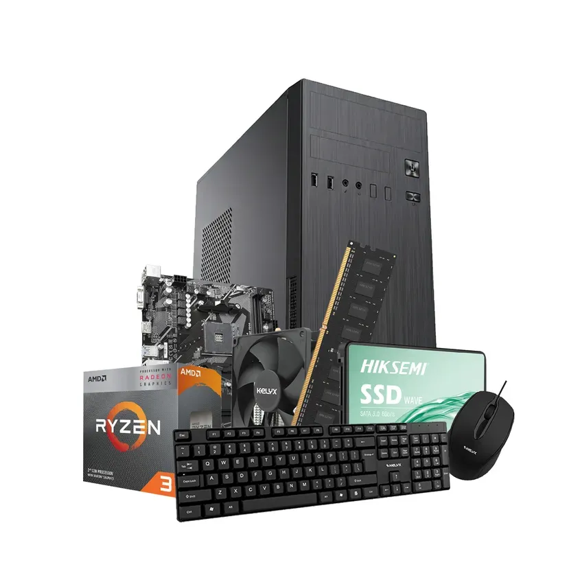 PcCombo Kelyx AMD Ryzen 3-3200G 8G SSD 480Gb (GIGA) SIN SO 1-0418617