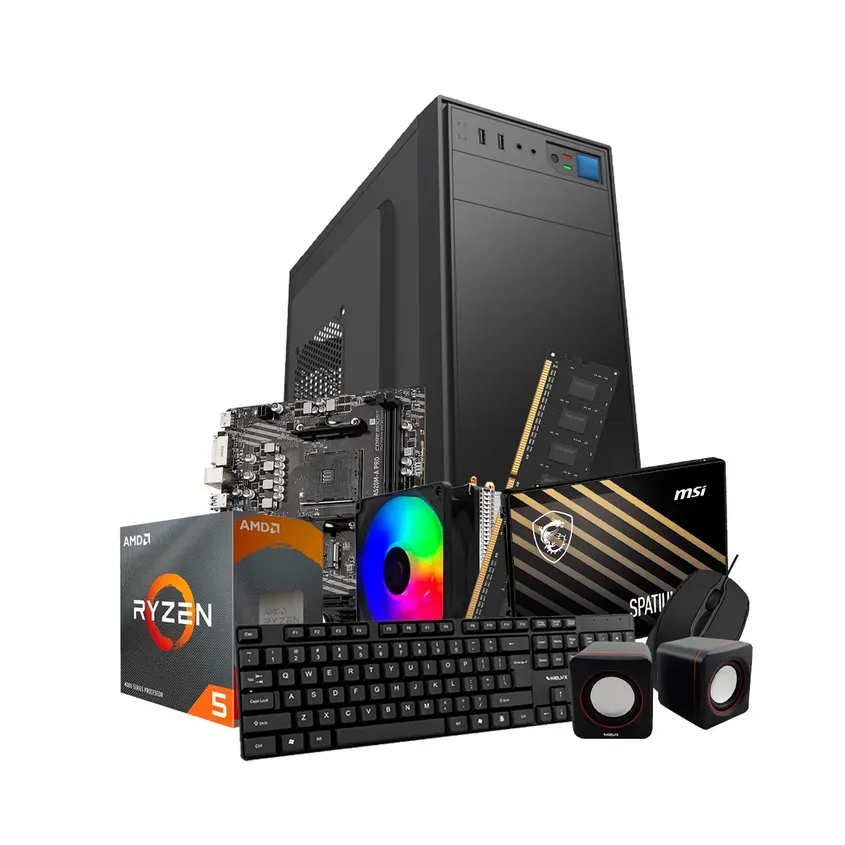 PcCombo Kelyx AMD Ryzen 5-3400G 8G SSD 240Gb (MSI) SIN SO 1-0418434