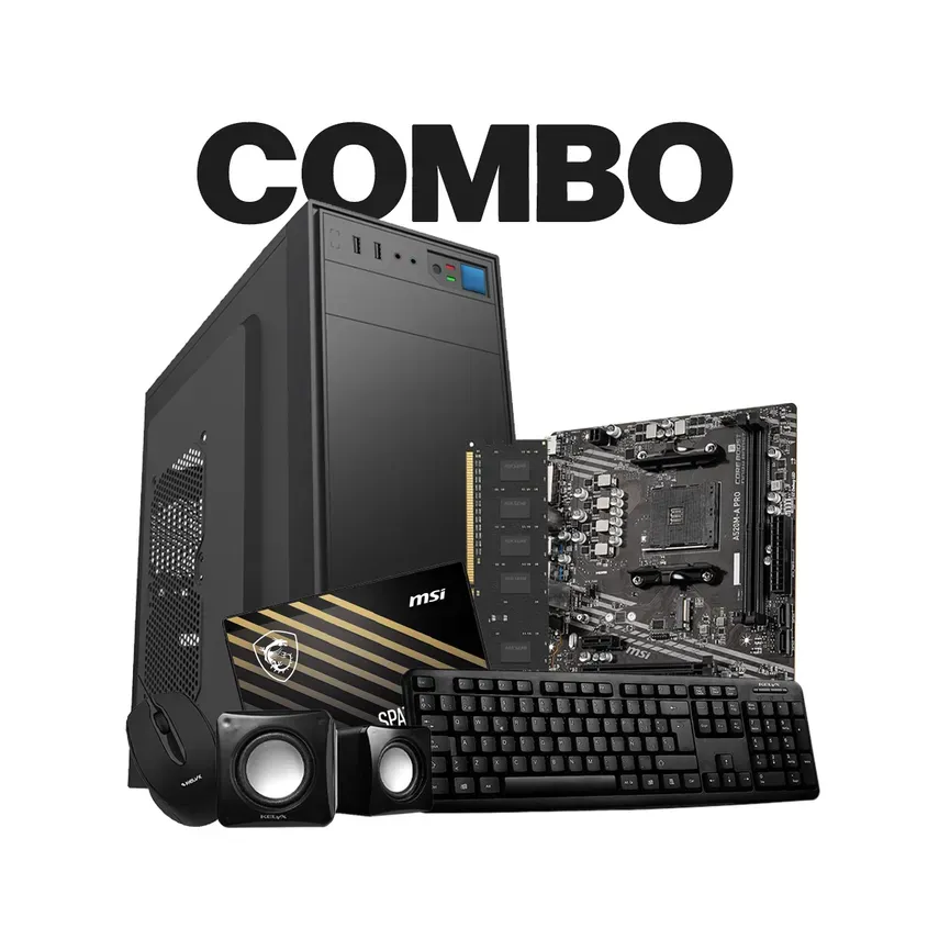 COMBO Kit Kelyx 728-20 / MB MSI A520 / Mem Hiksemi 8G 3200 Hiker / SSD MSI 480G 1-0418223