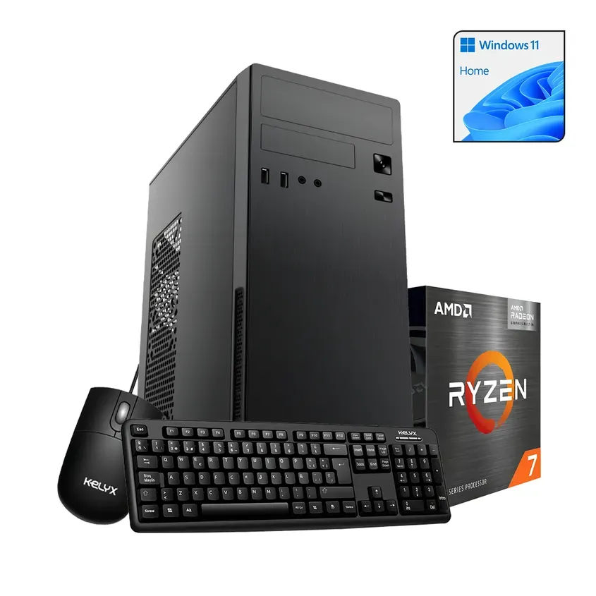 PcCombo Kelyx AMD Ryzen 7-5700G 16Gb M.2 512G Win 11 Home Original 1-0418037