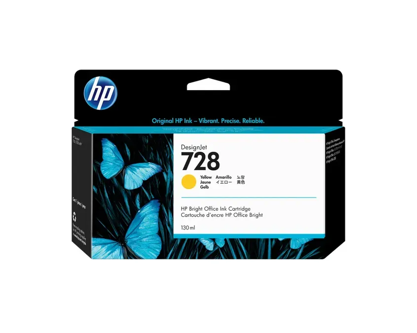 Cartucho Original F9J65A HP 728 130-ml Yellow Ink Cartridge 1-0418134