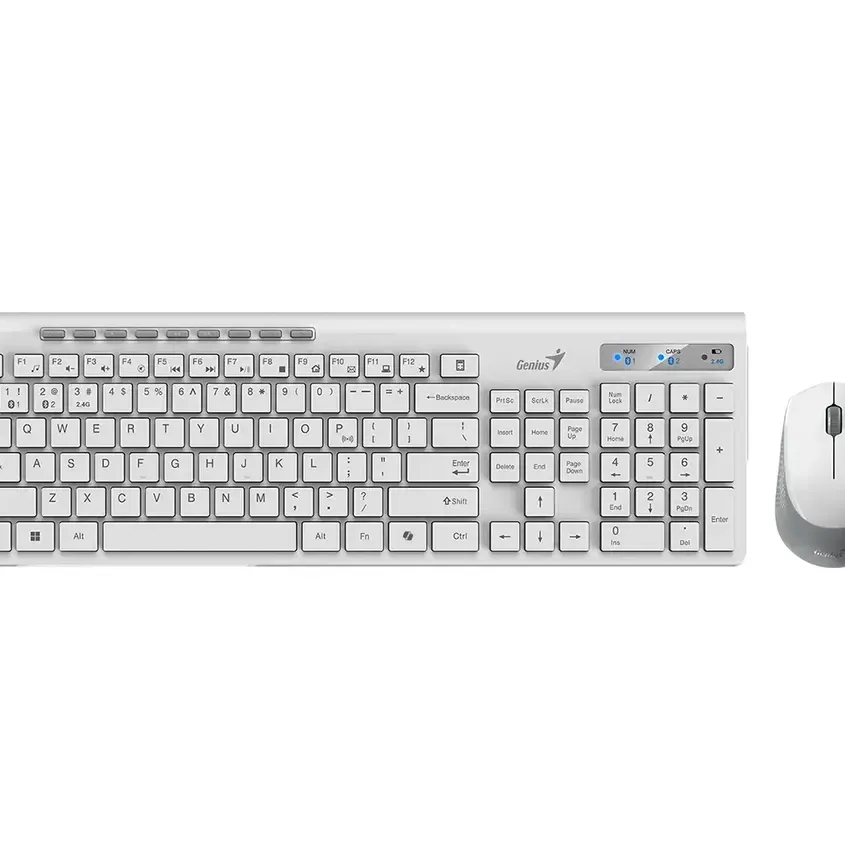 Teclado + Mouse Genius SlimStar 8230,AI,White,SP,BT+2.4GHz 1-0417400