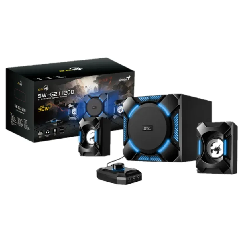 Parlantes Genius SW-G2.1 1200 BLK 100-24V 1-0414820