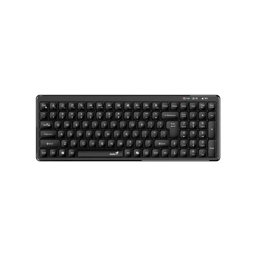 Teclado Genius LuxeMate Q7100 AI SP Black BT+2.4GHZ,KB 1-0418438
