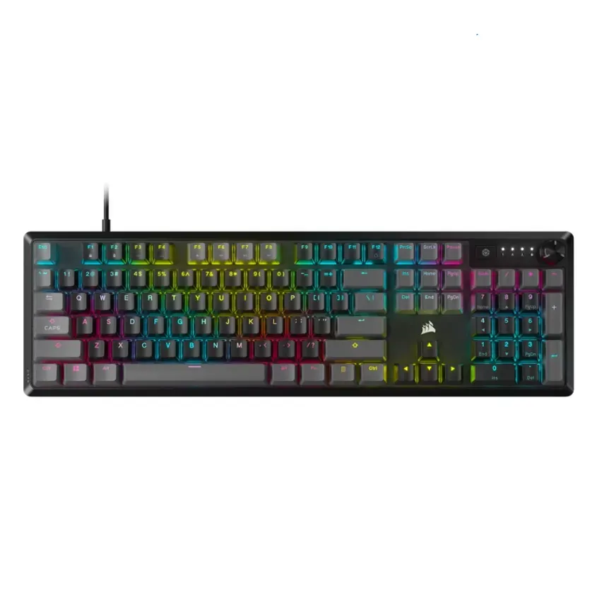 Teclado Corsair K70 CORE RGB Mecanico MLX Red Carbon Gray 1-0418567