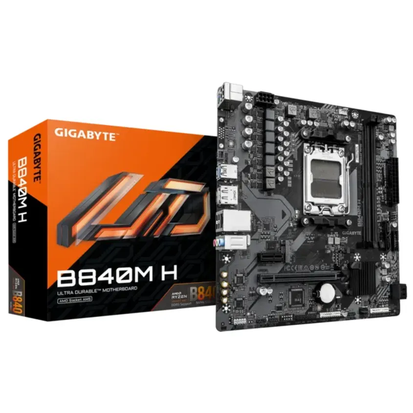 Mother Gigabyte B840M H DDR5 AM5 (Serie 7000/8000/9000) 1-0418184