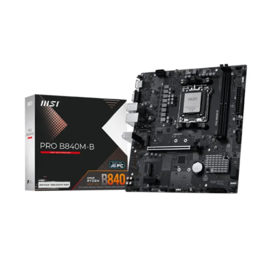 Mother MSI PRO B840M-B DDR5 AM5 (Serie 7000/8000/9000) MOT396